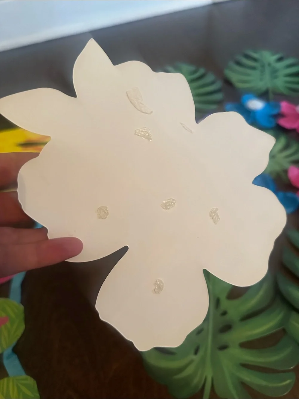 Tropical Flip-Flop thong sandals flowers and leaf Party Supplies - Multicolor